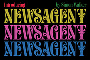 Newsagent, a Font by Simon Walker (Thumbnail 1 of 8)