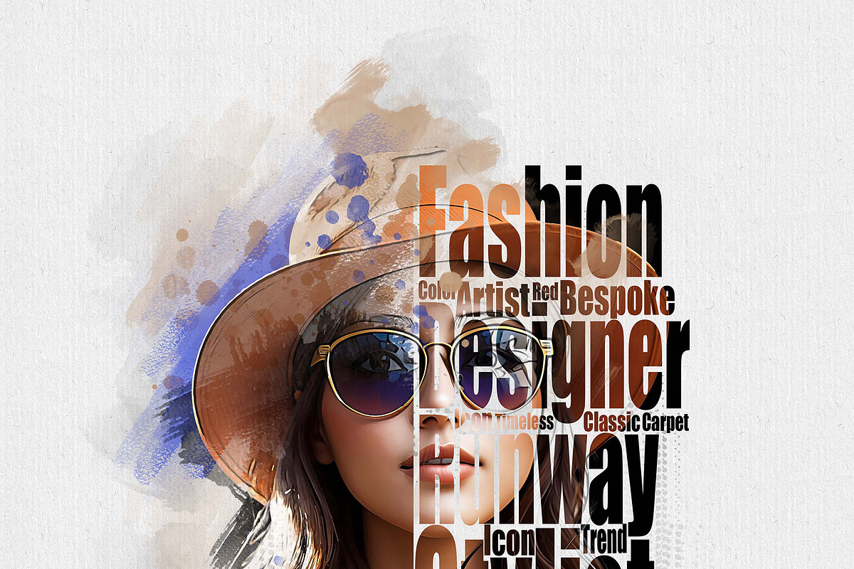 Typography Portrait Artistic Effect, an Action Add-On by MRI STUDIO (Photo 19 of 28)