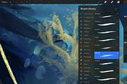 Under The Sea: Procreate Brushes, a Brush Add-On by Leonard Posavec (Thumbnail 4 of 7)