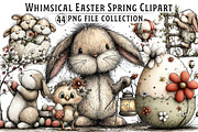 Whimsical Easter Spring Clipart, an Illustration by Dream Creation (Thumbnail 1 of 5)