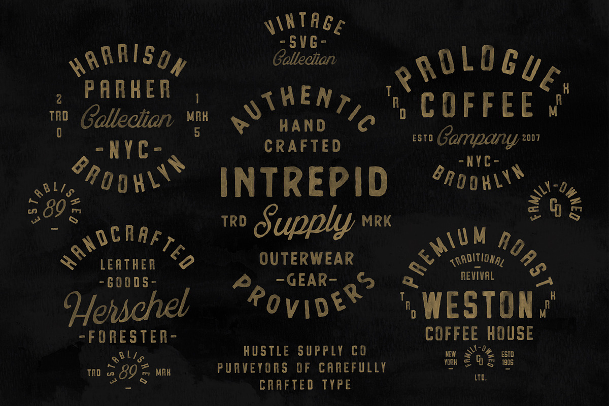 Vintage SVG Bundle & Templates preview 2