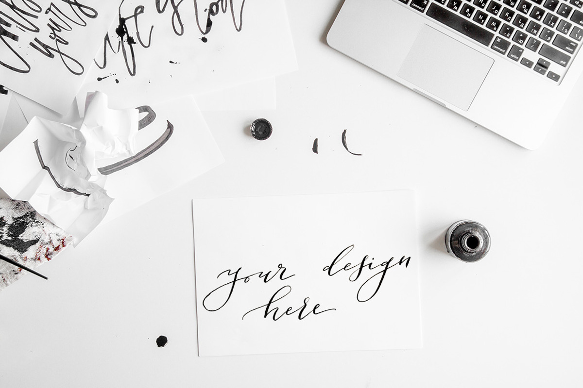 Calligraphy Mockup #2, a Mockup by oh.clarita (Photo 1 of 2)