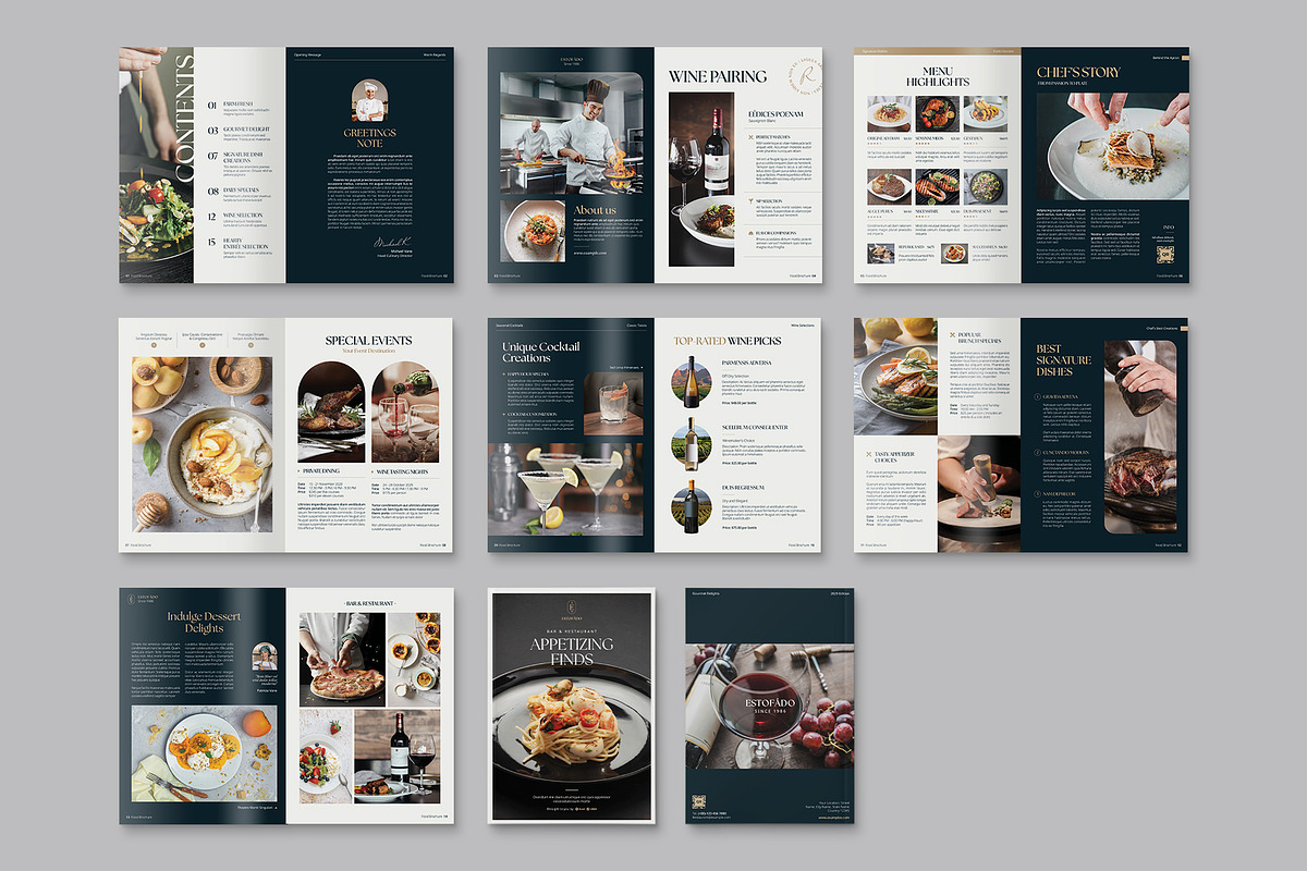Menu Brochure Template, a Brochure Template by BrandPacks (Photo 3 of 4)