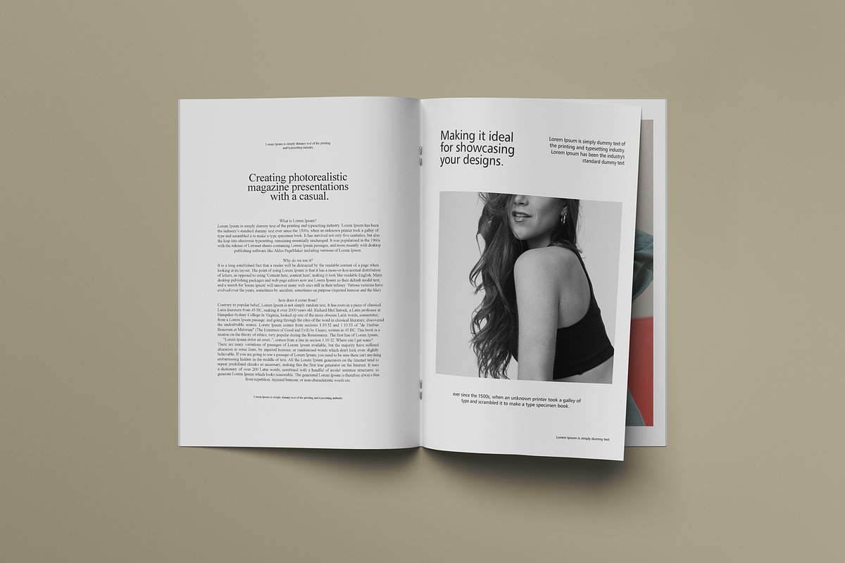 Magazine - A4 Brochure Mockups, a Books & Magazine Mockup by Tahtagraphic (Photo 9 of 12)