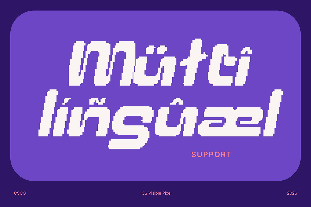 CS Visible Pixel, a Sans Serif Font by Craft Supply Co. (Photo 6 of 8)