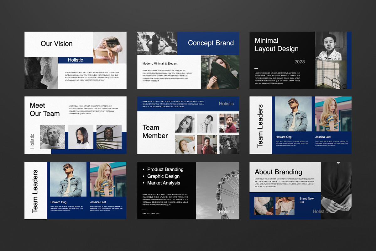 HOLISTIC Google Slide Template, a Presentation Template by Portocraft