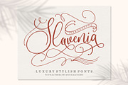 Slovenia, a Script Font by Garisman Std (Thumbnail 1 of 9)