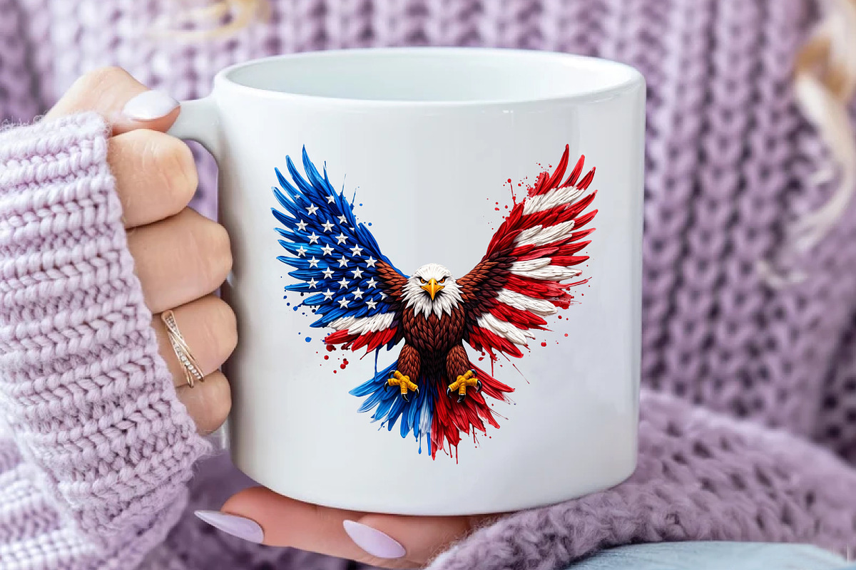 Patriotic American Eagle 4th of July, an Illustration by Designworld (Photo 5 of 5)