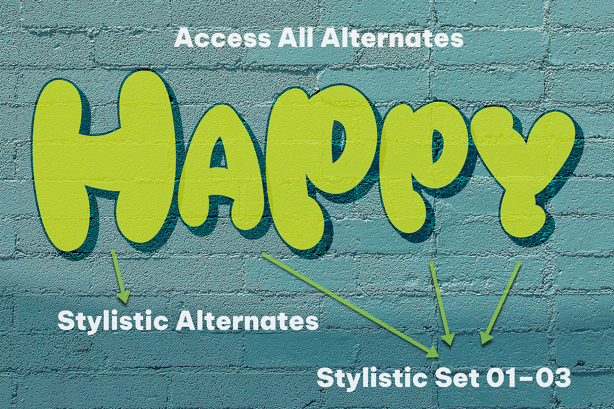 Paint - Graffiti Display Font, a Font by Fontcastle (Photo 5 of 8)