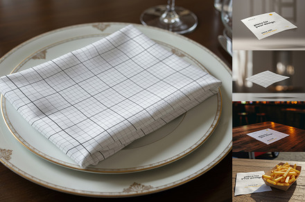 Napkin Mockups, a Product Mockup by Luuqas Design