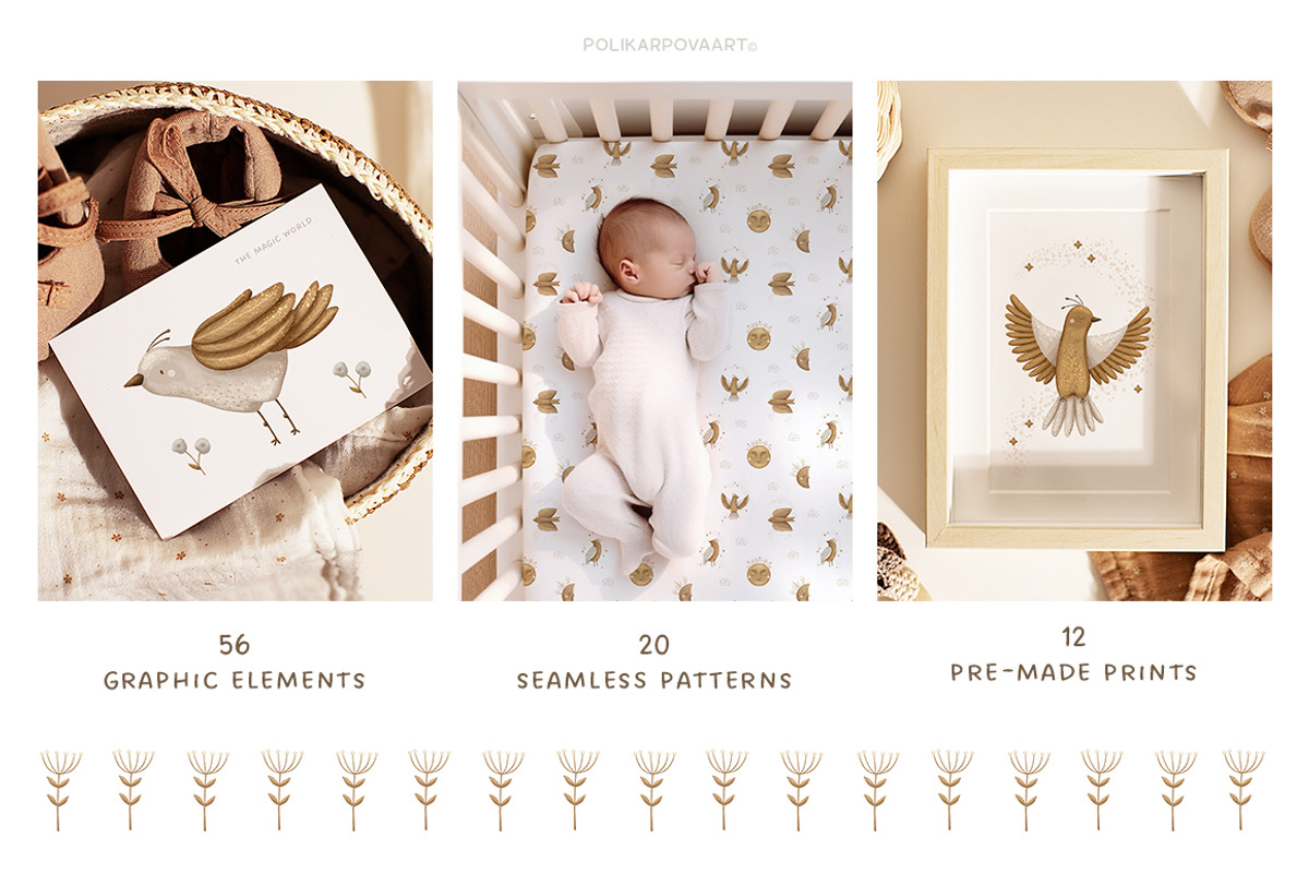 The Magic World - graphic collection, an Animal Illustration by polikarpovaart (Photo 2 of 15)