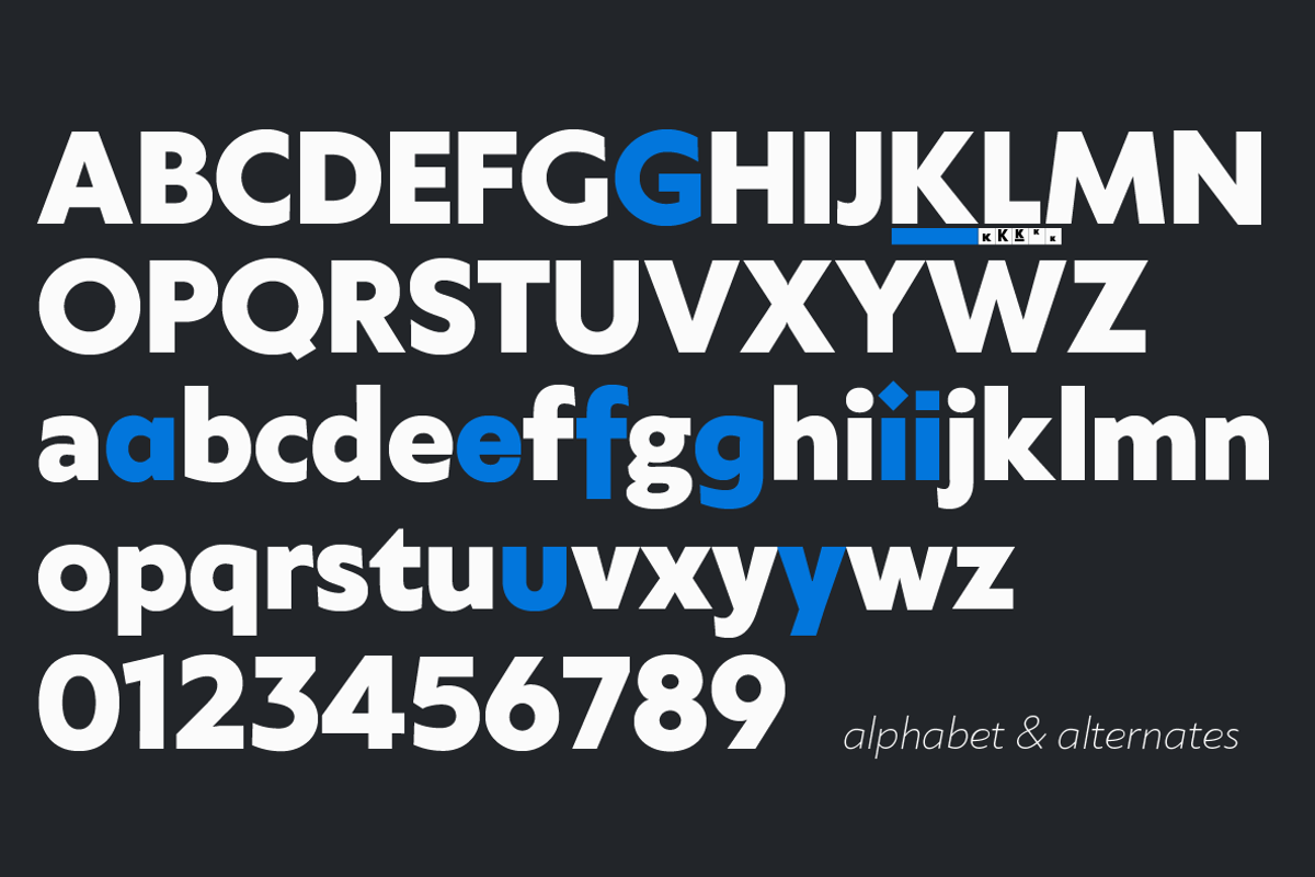 Klein - 54 fonts preview 8