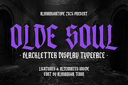 Olde Soul – Blackletter Style, a Blackletter Font by Almarkhatype (Thumbnail 1 of 11)
