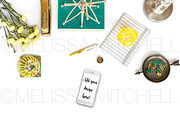 Yellow Arrow Styled Desktop Mockup#6, an iPhone Mockup by MMStyledStock (Thumbnail 3 of 3)