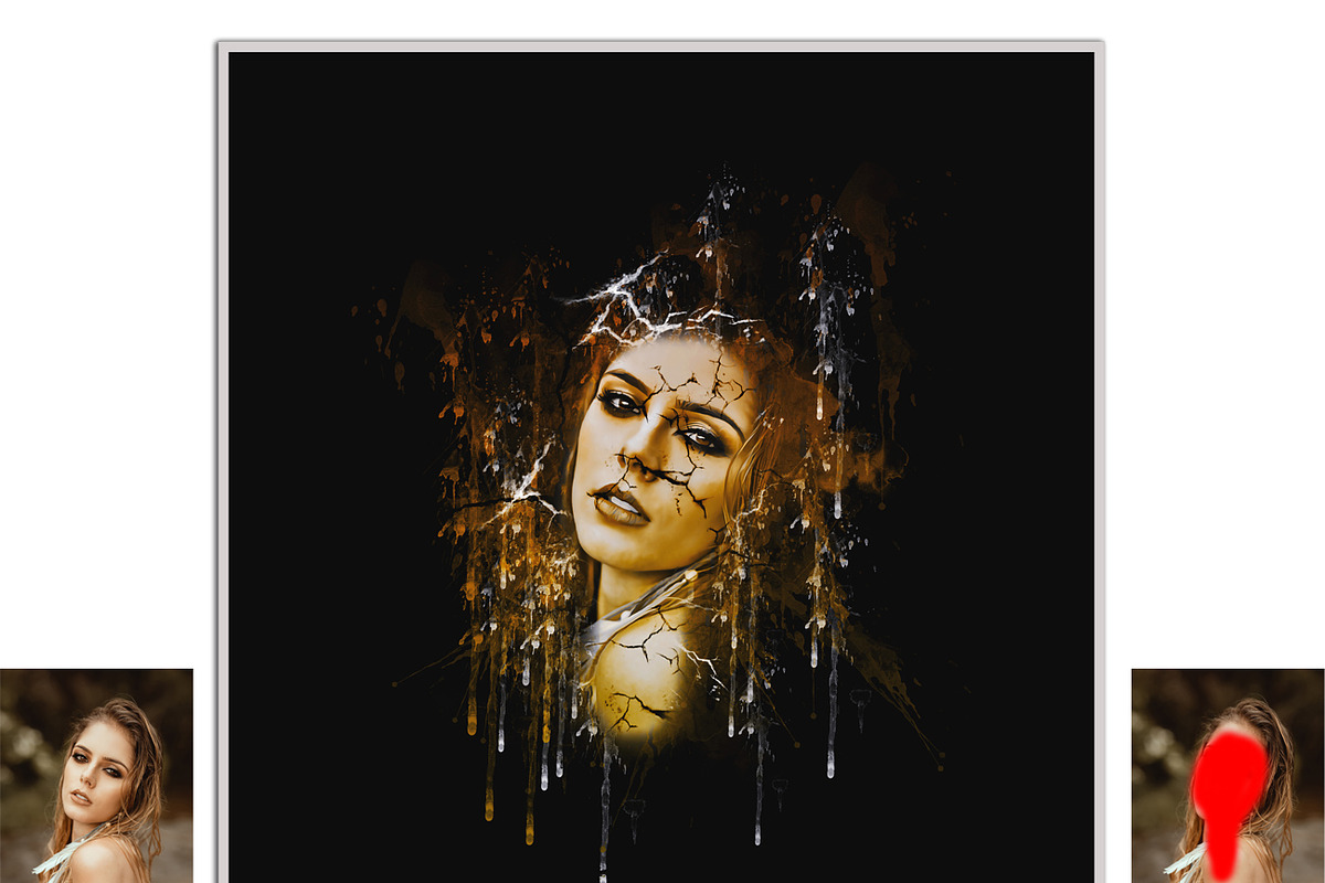 Crake Watercolor Photoshop Action, an Action Add-On by Studio Retouch (Photo 6 of 14)
