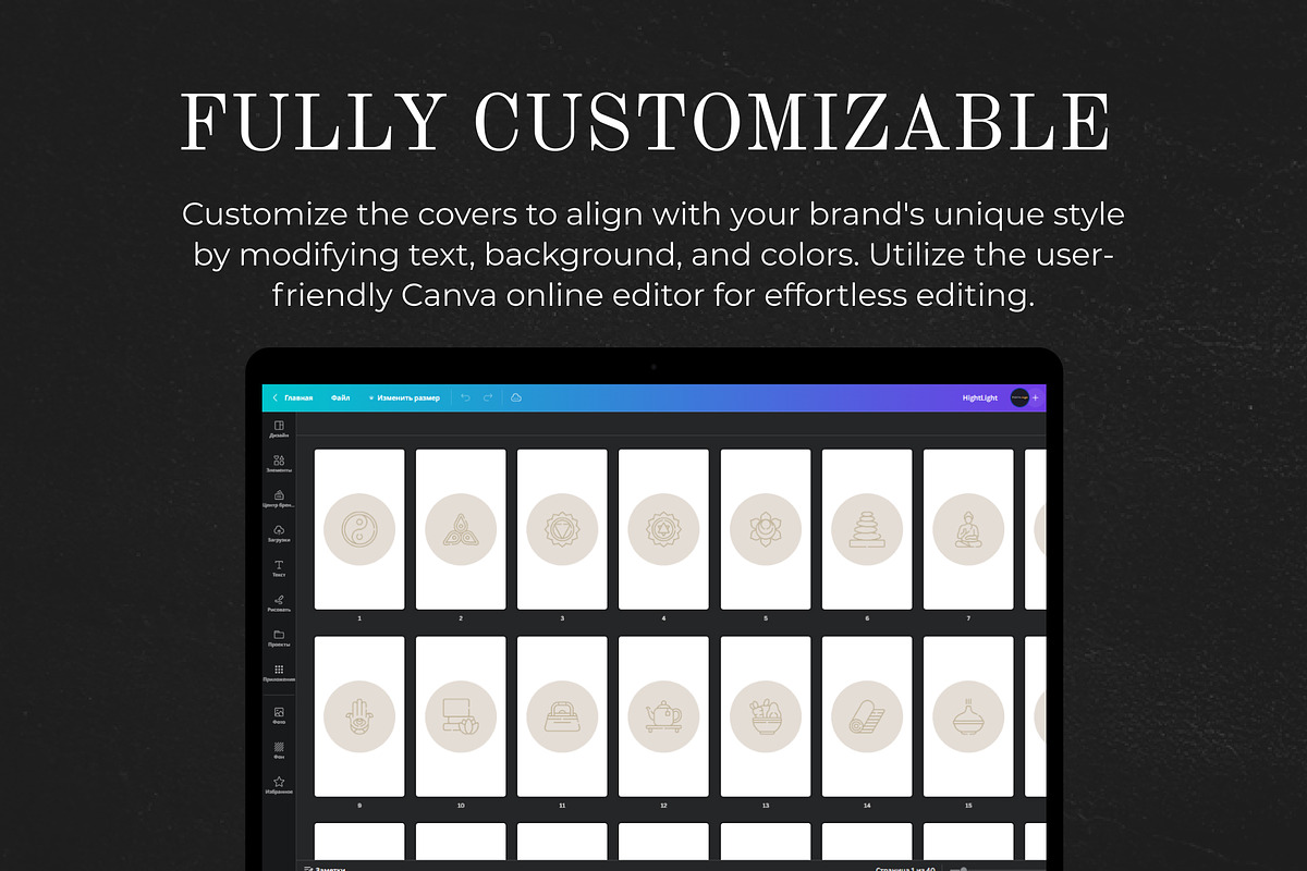 Yoga Instagram Highlight Covers, a Social Media Template by VeliusCreativeStudio (Photo 6 of 9)