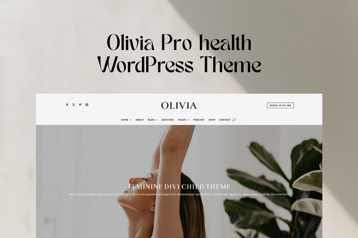 Health WordPress Theme Olivia Pro, a WordPress Template by Lovely Confetti (Photo 4 of 5)