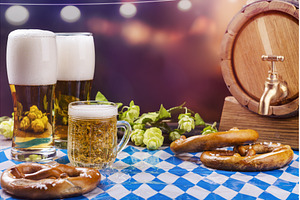 Oktoberfest food drink background
