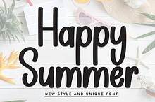 Happy Summer | Script Font