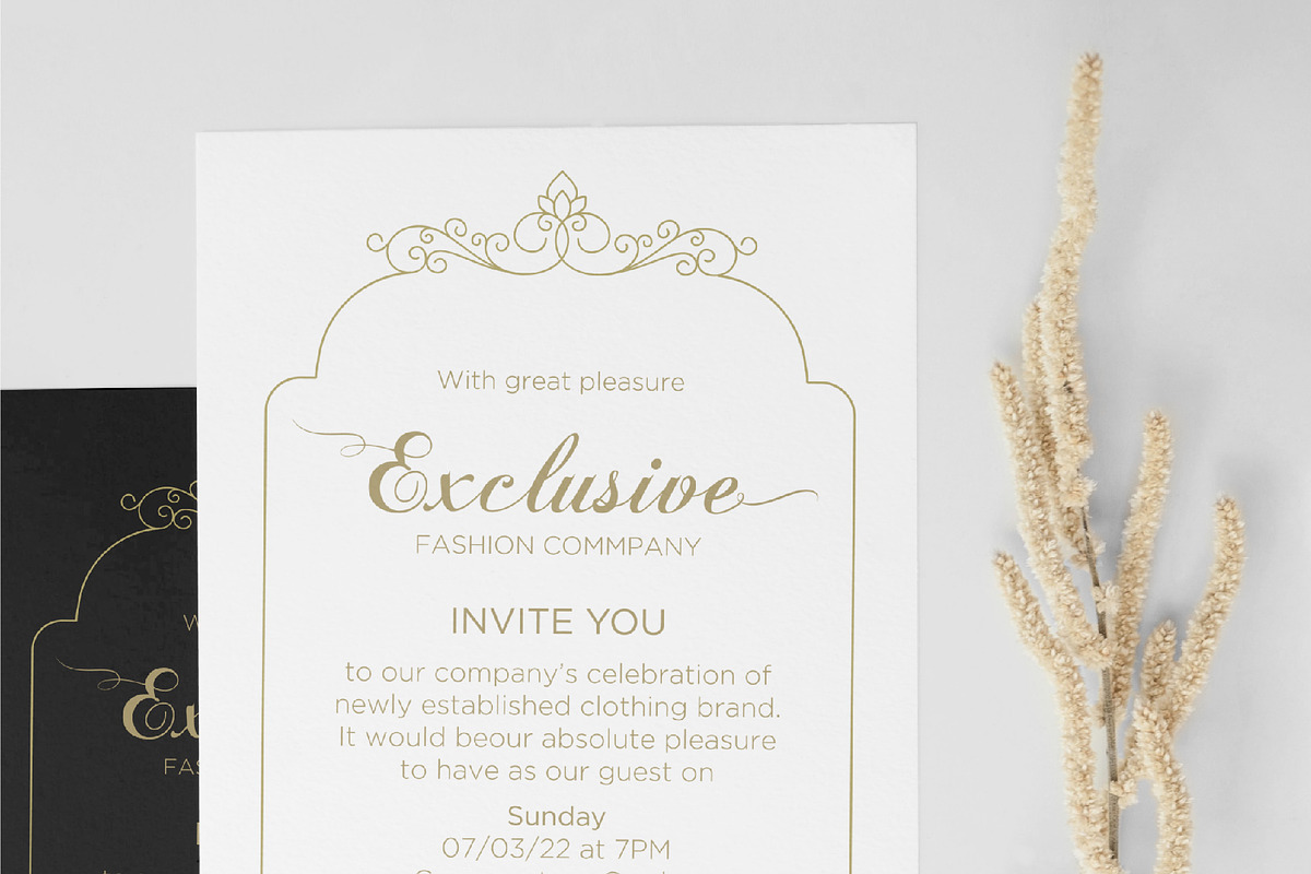 exclusive ornamental invitation, psd, a Templates & Theme by Bloom21Art (Photo 3 of 3)