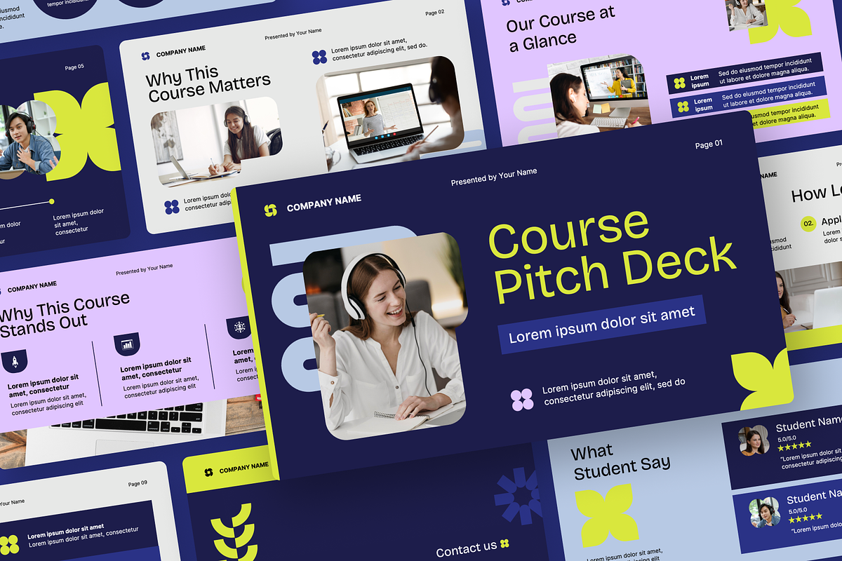 Course Pitch Deck Presentation preview 3