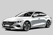 Modern Sports Sedan Vector Set, an Illustration by Gfx_Store (Thumbnail 3 of 8)
