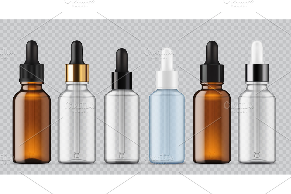 Realistic cosmetic bottleы, a Healthcare Illustration by Vector Tradition