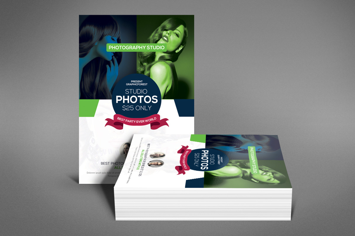 Photo Studio Flyer Template, a Flyer Template by Graphic Templates (Photo 3 of 4)