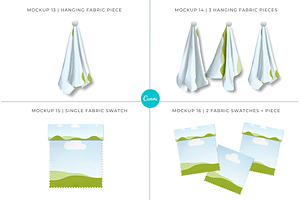 Fabric Display Mockups For Canva