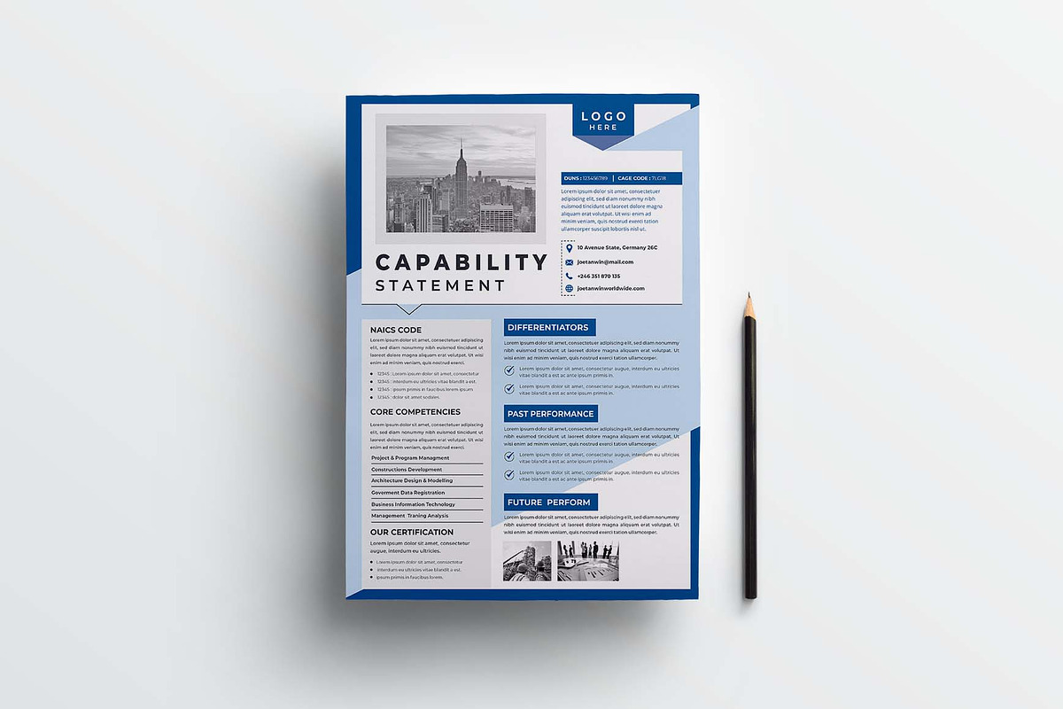 Capability Statement Bundle, a Flyer Template by obayes (Photo 10 of 10)