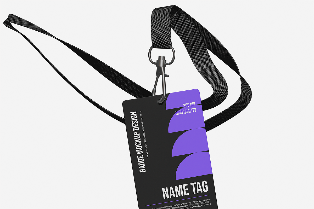 Name Tag Badge Mockup, a Books & Magazine Mockup by Permadi Creative ...
