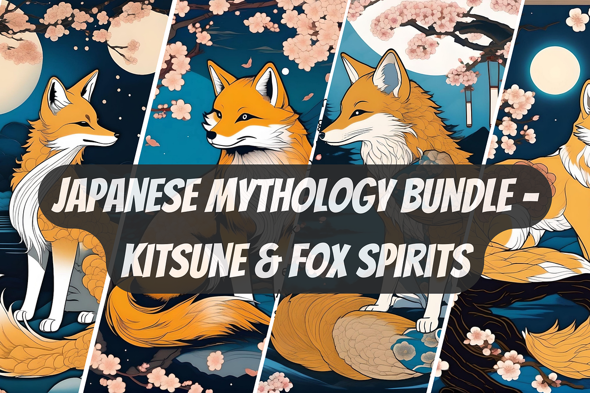 Japanese Mythology Bundle – Kitsune, an Illustration by Vandy Fullum (Photo 2 of 12)