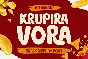 Krupira Vora - Snack Display Font