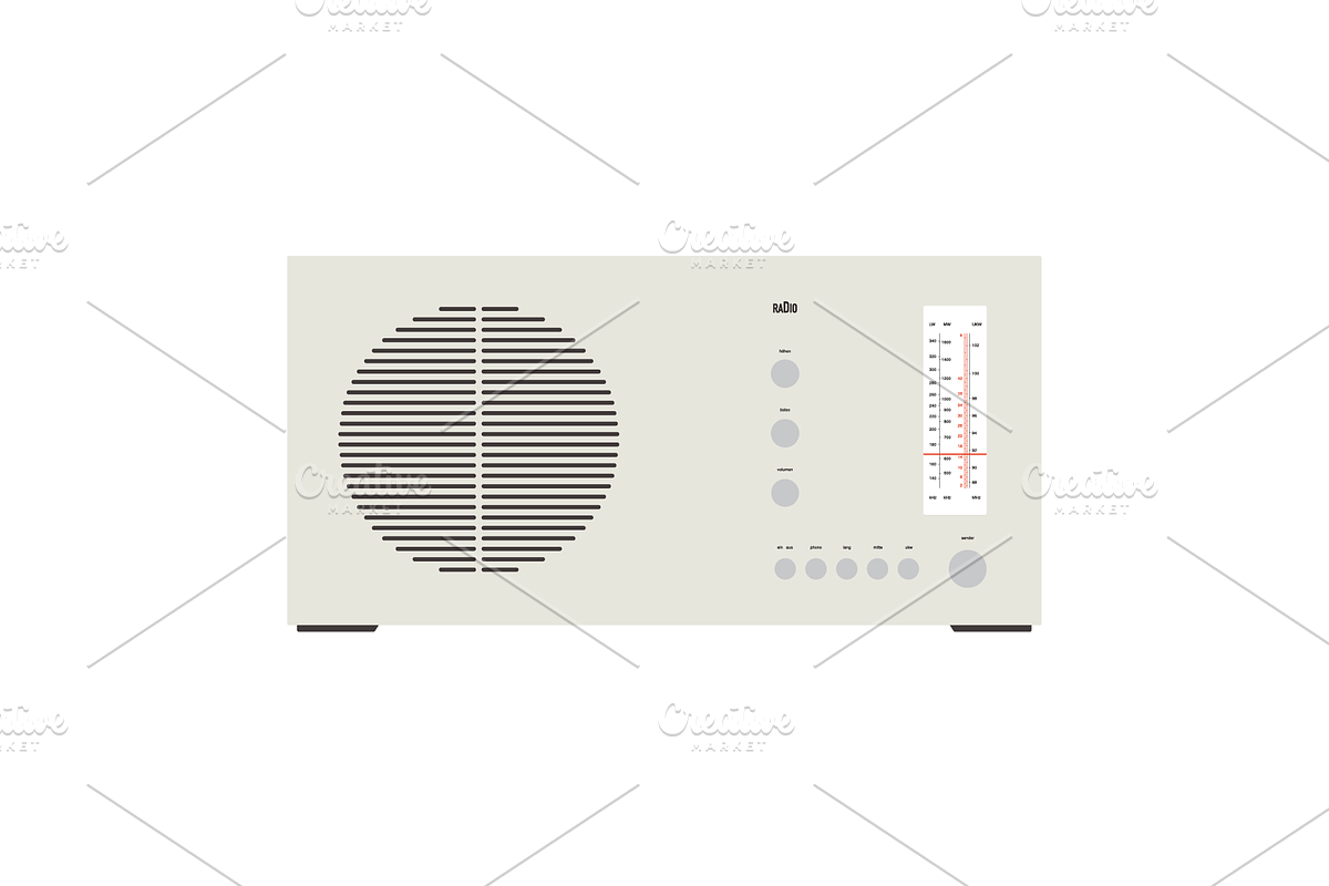 Retro Electronics Illustrations, an Object Illustration by BenDesigner (Photo 3 of 7)
