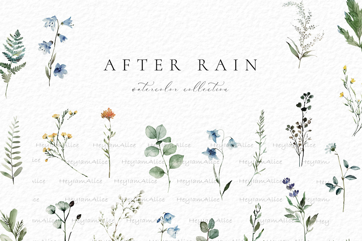 Blue Wild Flower, a Decorative Illustration by heyiamalice (Photo 2 of 10)