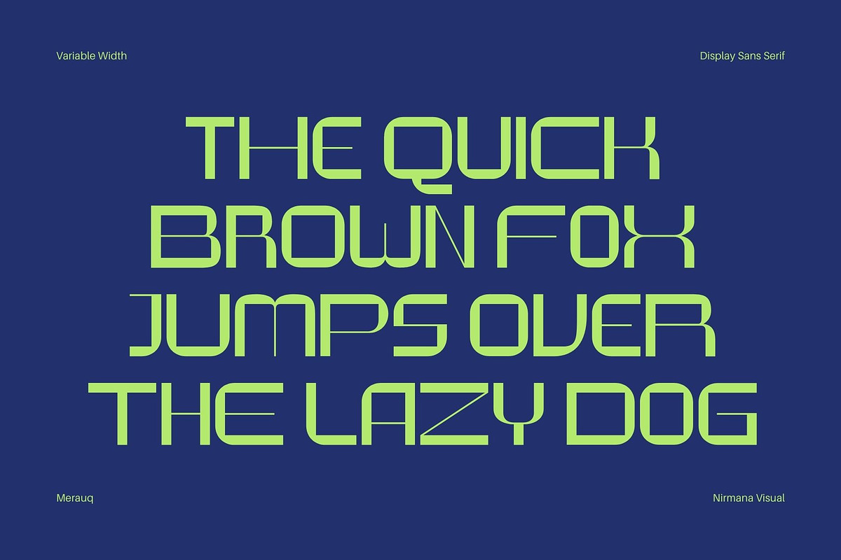 Merauq - Display Font, a Sans Serif Font by Nirmana Visual (Photo 10 of 15)