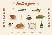 Merry Christmas clipart bundle food, an Object Graphic by Lisa Mill (Thumbnail 3 of 11)