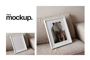 Frame Mockup #810, White Portrait, a Print Template by Kzara Visual Concepts