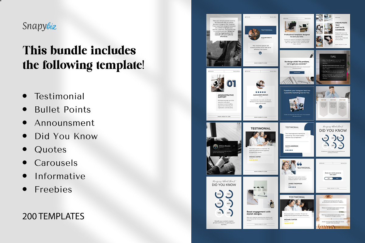 Virtual Assistant SocialMedia Bundle preview 4