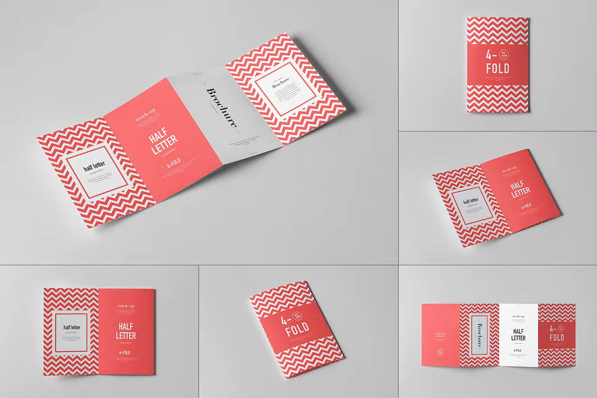 Half Letter Brochure Mock-up, a Product Mockup by BLISS DESIGN (Photo 1 of 3)
