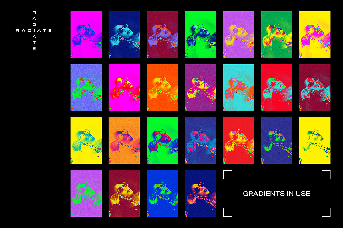 Radiate Photoshop Gradients, a Gradient Add-On by The Fake PNG (Photo 3 of 5)