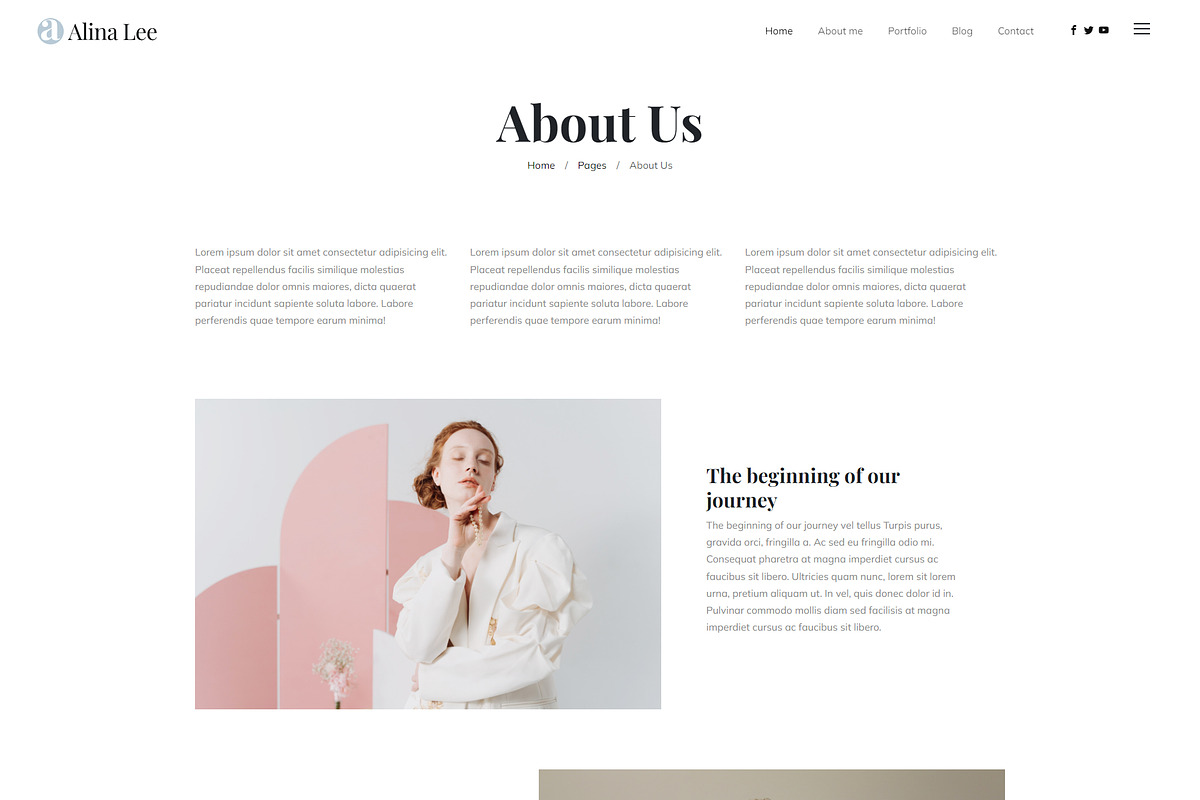 Alina - Photography Portfolio HTML, a HTML Template by TemplatesJungle (Photo 4 of 8)