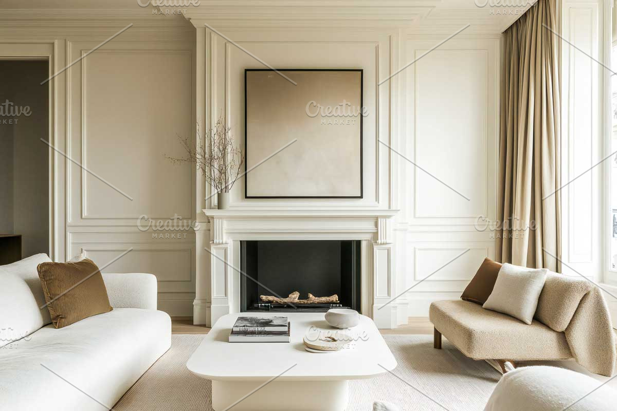 Posters Frames Mockup in Interior, a Templates & Theme by VetalStock (Photo 3 of 13)