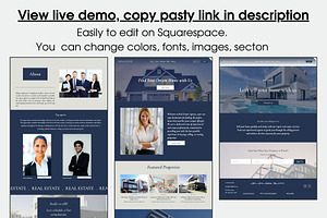 Real Estate Squarespace Template