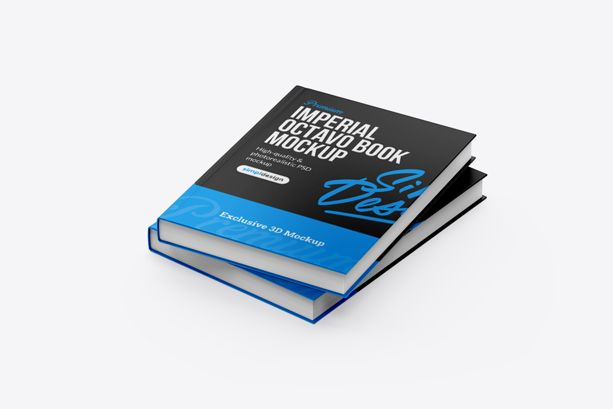Imperial Octavo Book Mockup, a Books & Magazine Mockup by SimplDesign (Photo 13 of 13)