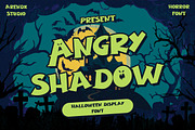 Angry Shadow - Halloween Display, a Handwritten Font by Arendxstudio (Thumbnail 1 of 9)