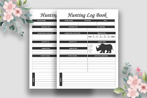 Hunting Log Book - KDP Interior