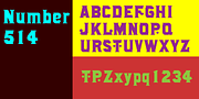 Number514, a Serif Font by Wooden Type Fonts (Thumbnail 5 of 5)