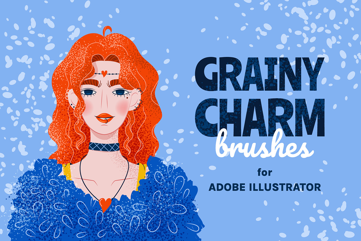 18 Grainy Vector Brushes, a Brush Add-On by IuliiaSavko (Photo 1 of 8)
