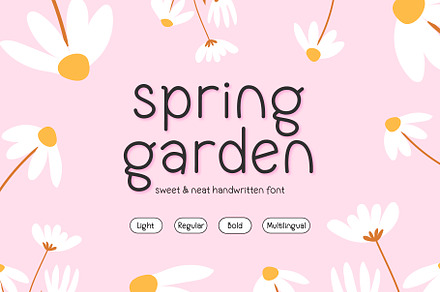 Spring Garden Cute Planner Font